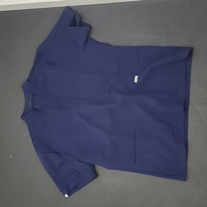 FIGS Slim Navy Rome slim scrub top